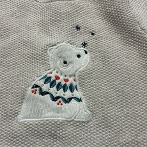 OBAIBI Baby Polar Cream Sweater Dress 18M